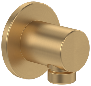 V&B Wandanschlussbogen Universal Showers Rund, Wandmontage, brushed gold