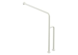 HEWI Boden-Wandstützgriff 801 850x834mm, matt, reinweiß