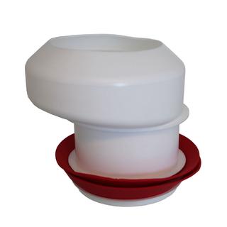 KÖRO WC-Anschlußstutzen exz. 4 cm Weiß, 140 mm hoch