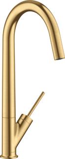 hansgrohe SPT-EHM 300 Axor Starck mit Schwenkauslauf, brushed gold optic