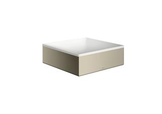 hansgrohe Aufsatzwaschtisch Axor Suite 285x285mm, pol. ni., Aufsatzbecken, weiß
