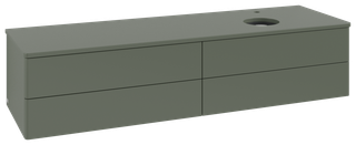 V&B WTU o. F-Struktur -Beleuchtung Antao 160x50cm, HL, WBP Lac, lea gre. m Lac