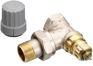 Danfoss Ventilgehäuse RA-FN 15, R 1/2, Eckform, matt vernickelt