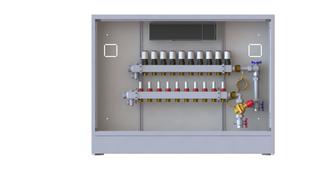 Danfoss Station UnoFloor Control 10R 10 HK, rechts mit AB-PM-Set, 24V