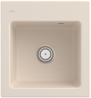 V&B Spüle Subway 45 XS m Abl.garn, Hand., ivory CeramicPlus