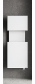 Bemm Designer-Heizkörper M ama 1400x550mm, hammerschlag, mit Thermostat