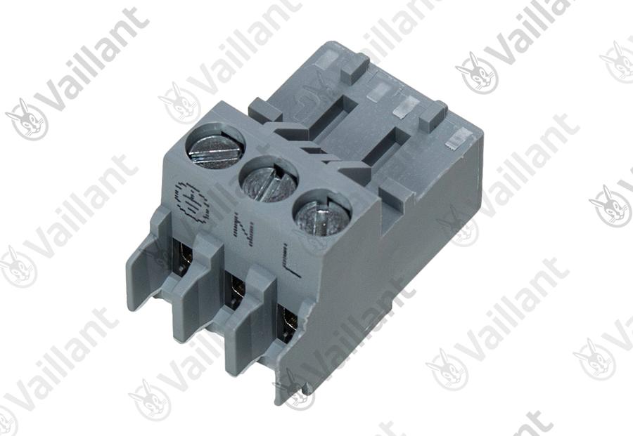 Artikelbild 1 des Artikels „VA Stecker, Rast 5 3-polig grau Vaillant-Nr. 0010048112 “
