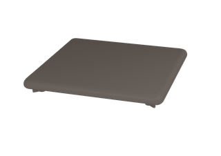 Kaldewei Ablaufdeckel CONOFLAT KA 120 AS SECURE PLUS, warm grey80, emailliert