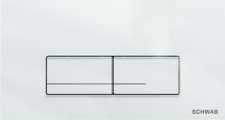 FORMAT Tec WC-Abdeckplatte Gaios Glas weiß, Dualflush