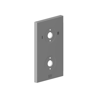 DO Rosette mit Symbolen US ET 091102263 90 x150 x 9 mm Platin gebürstet