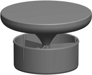 ATEC Mündungs-Abströmdüse DN 80/125, schwarz