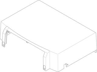 BOSCH Ersatzteil TTNR: 8732900427 Gehäuse Haube weiss everp