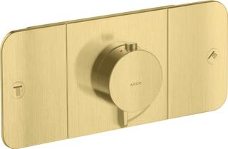 hansgrohe Fertigmontageset Axor One UP-Thermostat., 2 Verbr., brushed brass