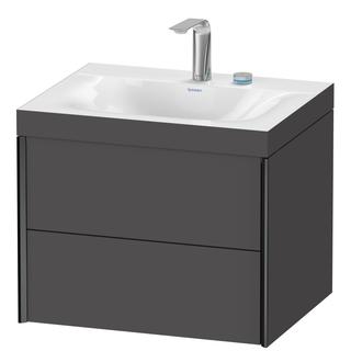 Duravit WT-Unterschrank c-bonded XViu 60x48cm, 2 La, 2 HL, s m, R C, graph m