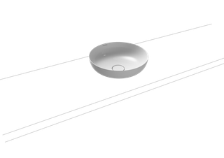 Kaldewei Waschtisch-Schale Miena 3181 d 38cm, o. ÜL/HL, Perl-Effekt, weiß