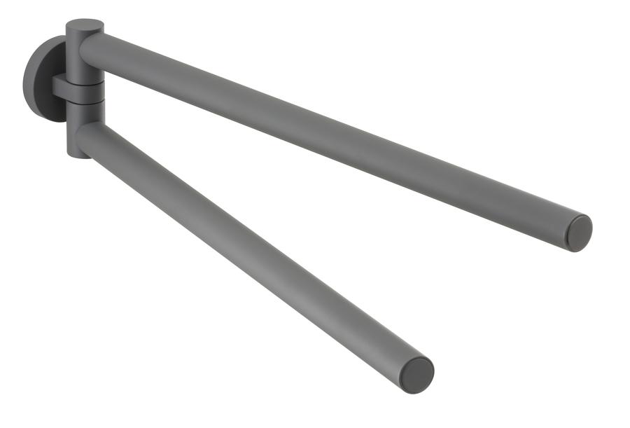 Artikelbild 1 des Artikels „Herzbach Handtuchhalter Living 2-tlg., 340mm, Wandmontage, grau matt grau matt“