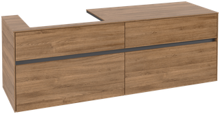 V&B Waschtischunterschrank Collaro 160x54,8x50cm, WT links, kansas oak