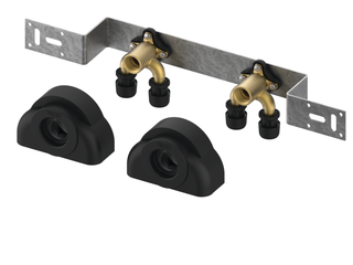 TECE Montageeinheit TECElogo Ax 16mmxRp 1/2, Sil-br SM 150mm, U-Dpl-Wand