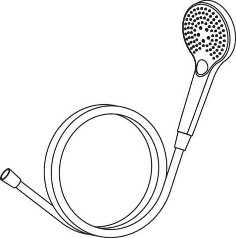 Artikelbild 2 des Artikels „Handbrause Ø 120 mm, 3 Strahlarten, schwarz “
