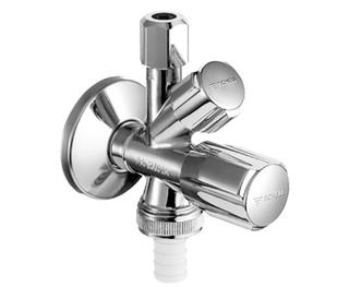 Schell Kombi-Eckventil COMFORT G 3/8 AG, m Rückflussverh., verchromt