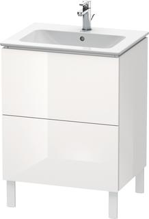 DU WTU stehend L-Cube 481x620x704mm 2 Auszüge,f.233663,weiß hgl (dekor) ES Ah.