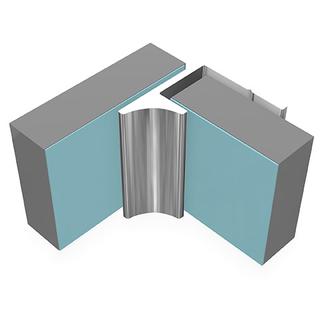 Multipanel Eckprofil Typ Y 2400mm, chrom hochglanz