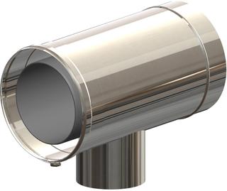 ATEC T-Stück PolyClassic +Iron/White DN 200/265, D 110/160, f Kas., PP, ES bl
