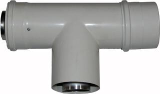 Wolf LAF T-Stück DN60/100 für Heizwert