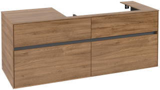 V&B Waschtischunterschrank Collaro 140x54,8x50cm, WT rechts, kansas oak