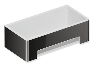 HEWI Duschkorb System 900 162 PVD SW-ch g, Eins. a weißem Kunstst., recht.