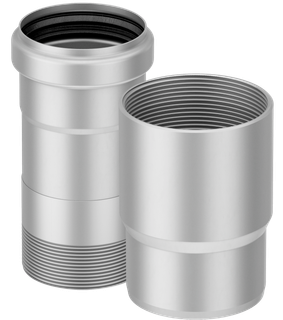 ACO PIPE Adapter d75mm/G2 1/2' für Storzkupplung 75B