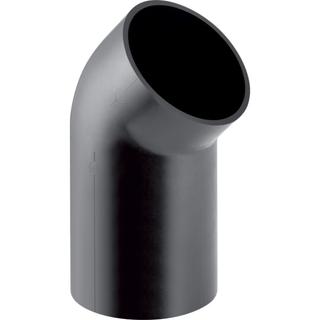 Geberit Bogen PE DN 100, 45Gr, mit langem Schenkel, PE-HD