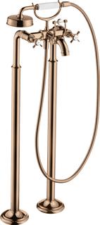 hansgrohe Fertigmontageset Axor Montreux 2-G-Wann.-Arm, boden, m KrG, pol. r gol