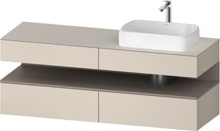 Duravit Waschtisch-Unterschrank Qatego 160x55x60cm, ba m/ta m, Pl, Beck. re