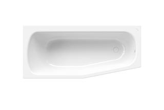 Badewanne BetteBambino 2580 157x70x42cm, schr FE re, Gl, moosgrün