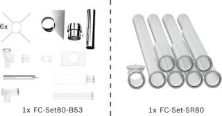 BOSCH Schachtpaket BOPA FC02 S, ES, st., 80 - 80mm, 10 m, rauml.abh.