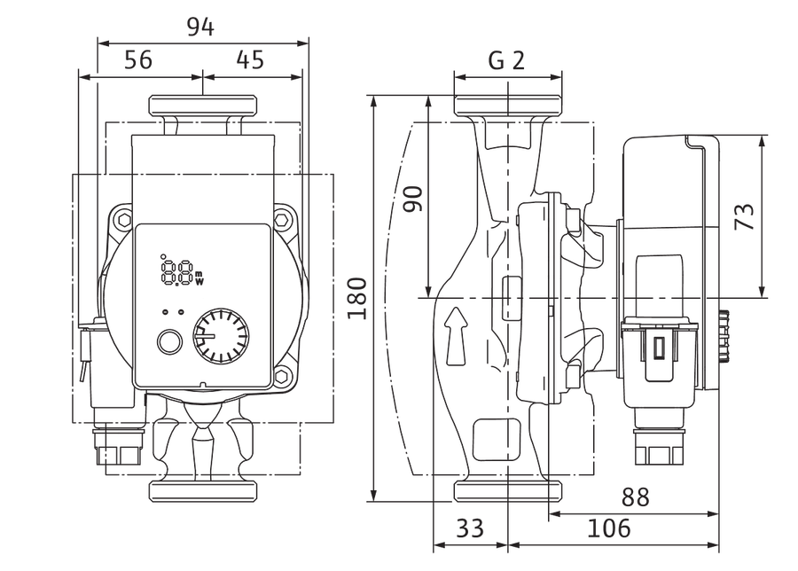 Artikelbild 8 des Artikels „Wilo Hocheffizienz-Pumpe Yonos PICO plus 30/1-8, G 2, 230 V, 50/60 Hz 30/1-8, G 2“