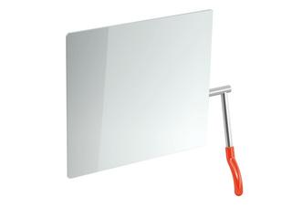HEWI Kippspiegel 725x741x73mm, Hebel rechts, koralle