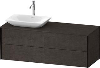 DU Konsolen-WTU wh. XViu 1400x509x550mm 4SK, TA links, Ei. dunk. geb., ES Ah li.