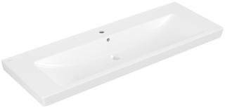 V&B Möbel-Waschtisch Subway 2.0 130x47cm, mit Hahnloch, Überlauf, weiß
