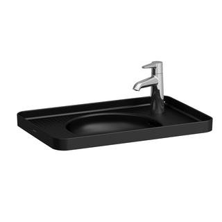 Laufen Einbauwaschtisch VAL 55x36cm, v ob, m ÜL, o. Hahnl., sw matt