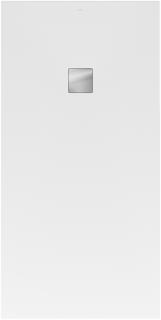 V&B Rechteck-Duschwanne Impreso 180x100cm, grey, mit Rock-Lite, Acryl