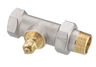Danfoss Ventilgehäuse RA-G 25, R 1, Durchgangsform, matt vernickelt