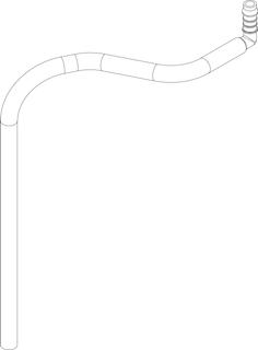 BOSCH Ersatzteil TTNR: 8733703244 Schlauch 14x10 L=1500