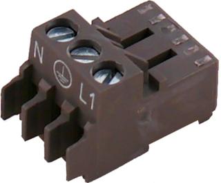 Wolf Gegenstecker braun 3-polig Rast5, für Regelung für TGK, TGK-B