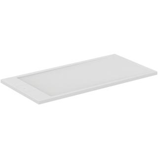 IS Brausewanne Ultra Flat S + 1400x700x33mm, carraraweiß, rechteckig