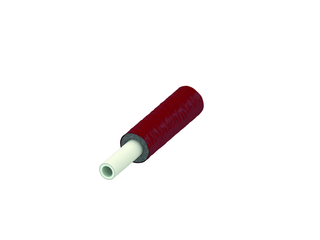 TECE Verbundrohr PE-Xc/AI/PE-RT TECEflex 16 - RS 6mm, Rolle 75 m, vorgedämmt, rot