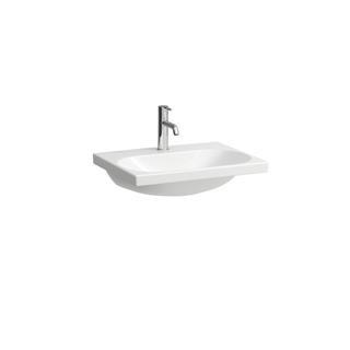 Laufen Aufsatz-Waschtisch LUA 60x46cm, o. ÜL, mit 1 Hahnloch, pergamon