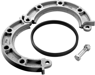 AIPS Adapter VSH Shurjoint SJ-7041 406,4mm, EPDM, PN 10/16, m Fl schwarz
