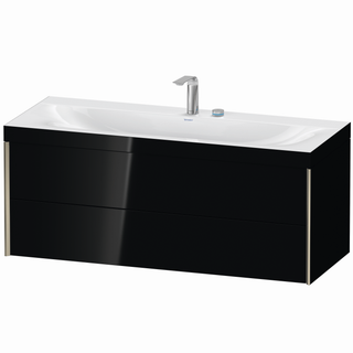 DU WTU XViu/Viu,2 SchK.,503x1200x480mm 2 HL, champ.m./schw. hgl, Ra. 40 ES Nussb